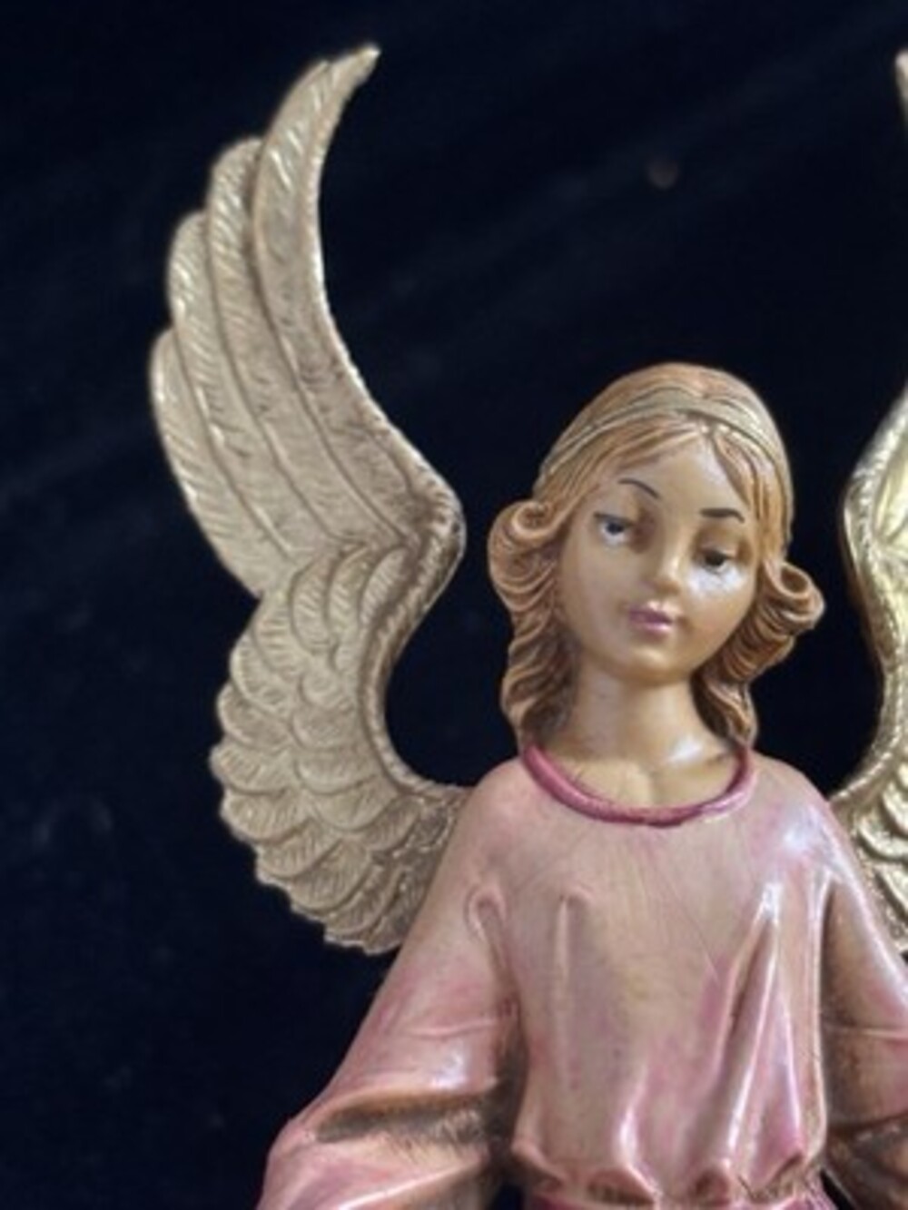 Fontanini Angel Figurine Statue Pink Robe With Wings